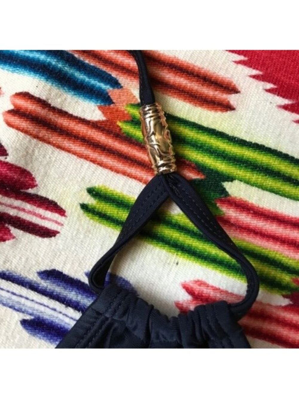 French Connection Triangle String Bikini Top - Picture 3 of 7